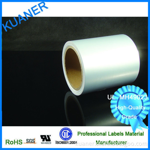waterproof transparent self adhesive sticker paper ,UL approved